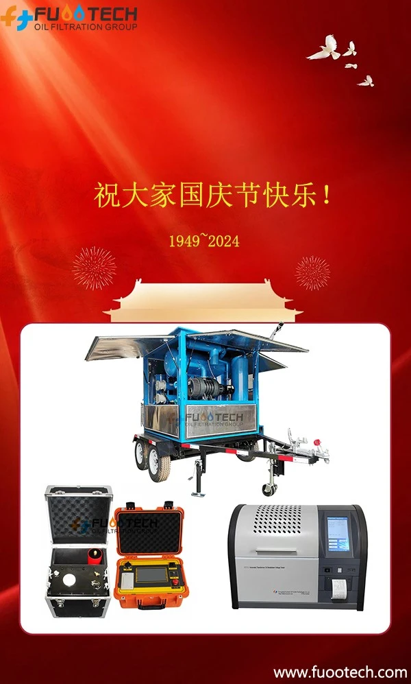 FuooTech Oil Purifier Testing Equipment Manufacturing Group National Day Holiday Notice FuooTech Oil Purifier Testing Equipment Manufacturing Group National Day Holiday Notice